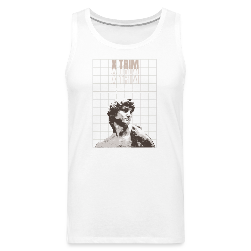 X TRIM - Statue of David Premium Tank - white