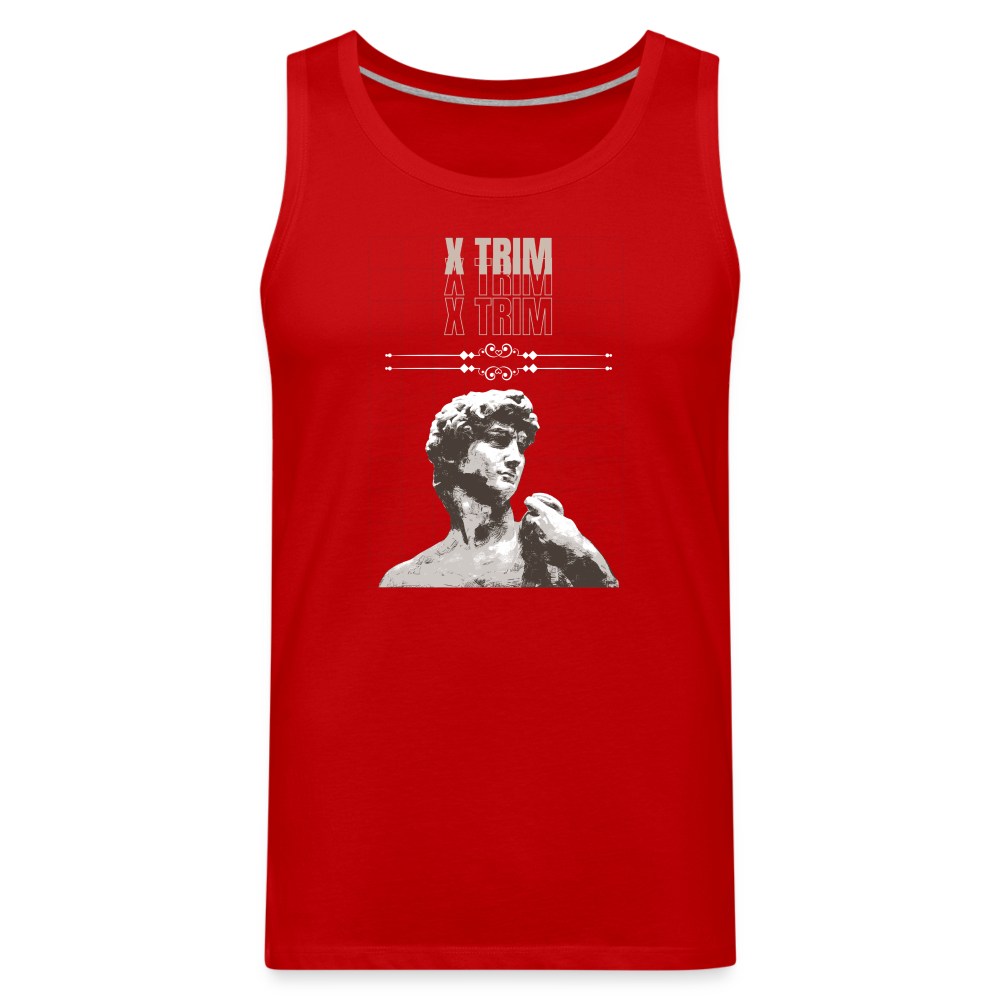 X TRIM - Statue of David Premium Tank - red