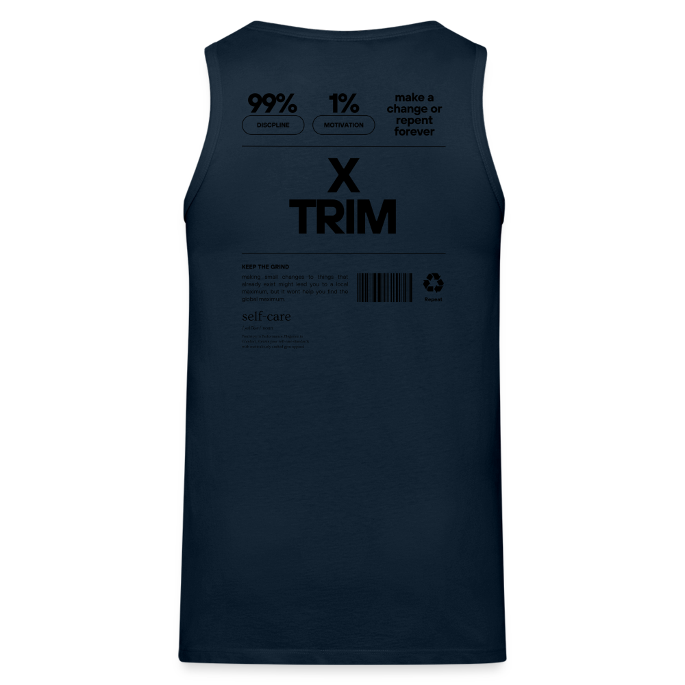 X TRIM - Royalty  Premium Tank - deep navy