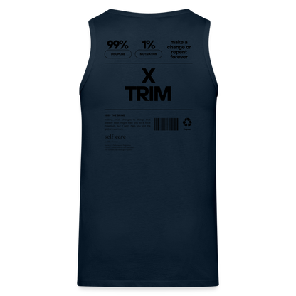 X TRIM - Royalty  Premium Tank - deep navy